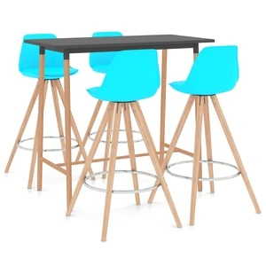 Бар комплект от 5 части, син