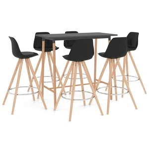 Бар комплект от 7 части, черен