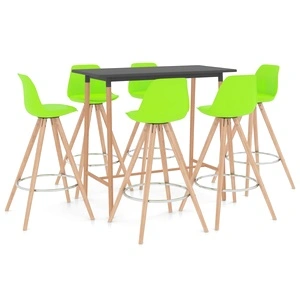 Бар комплект от 7 части, зелен