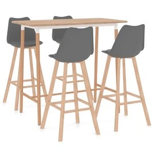 Бар комплект от 5 части, сив