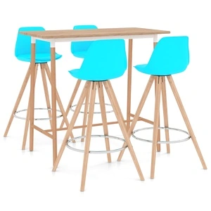 Бар комплект от 5 части, син