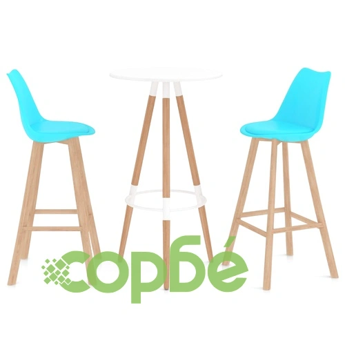 Бар комплект от 3 части, син ➤ топ цена ➤ sorbe.bg