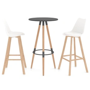 Бар комплект от 3 части, бял