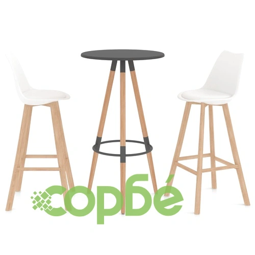 Бар комплект от 3 части, бял ➤ топ цена ➤ sorbe.bg