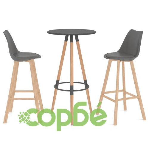 Бар комплект от 3 части, сив ➤ топ цена ➤ sorbe.bg