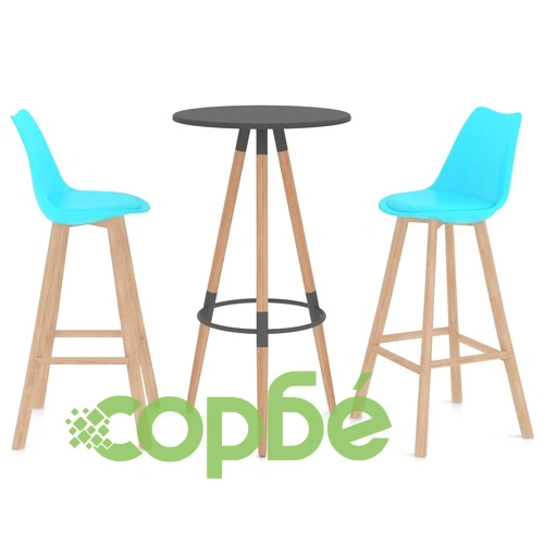 Бар комплект от 3 части, син ➤ топ цена ➤ sorbe.bg