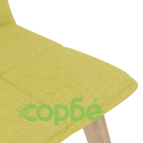 Трапезни столове, 6 бр, горчица, текстил ➤ топ цена ➤ sorbe.bg