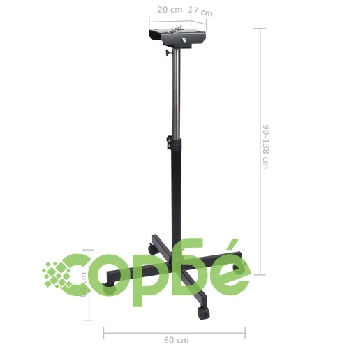 Сешоар за домашни любимци на стойка, черен, пластмаса и стомана ➤ топ цена ➤ sorbe.bg