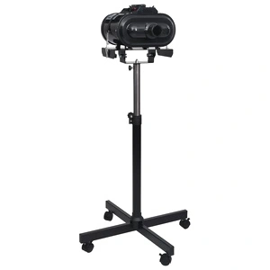 Сешоар за домашни любимци с двоен мотор  на стойка, черен