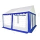 Градинска шатра, PVC, 3x4 м, синьо и бяло