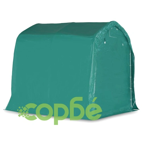 Гаражна тента, PVC, 2,4х2,4 м, зелена ➤ топ цена ➤ sorbe.bg