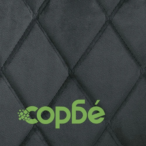 Трапезни столове, 4 бр, тъмносиви, кадифе ➤ топ цена ➤ sorbe.bg