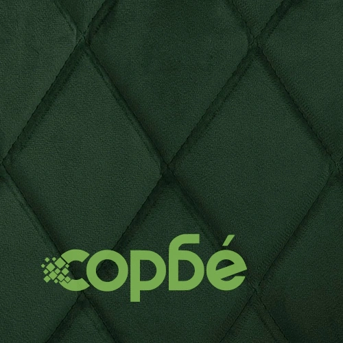 Трапезни столове, 6 бр, тъмнозелени, кадифе ➤ топ цена ➤ sorbe.bg