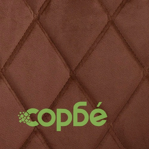 Трапезни столове, 6 бр, кафяви, кадифе ➤ топ цена ➤ sorbe.bg