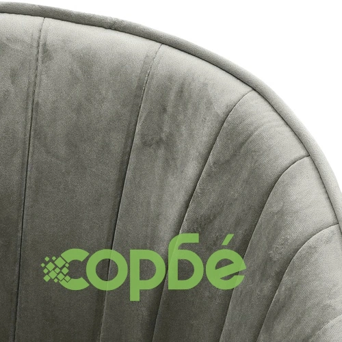 Трапезни столове, 4 бр, светлосиви, кадифе ➤ топ цена ➤ sorbe.bg