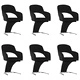 3056592  Dining Chairs 6 pcs Black Velvet (3x287778)