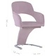 3056593  Dining Chairs 6 pcs Pink Velvet (3x287779)