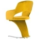 3056594  Dining Chairs 6 pcs Yellow Velvet (3x287780)
