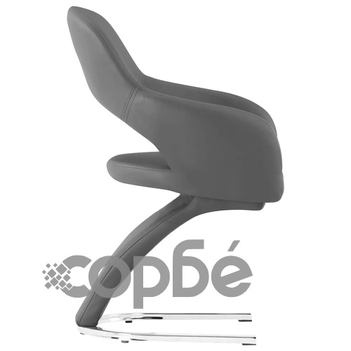 Трапезни столове, 6 бр, сиви, изкуствена кожа ➤ топ цена ➤ sorbe.bg