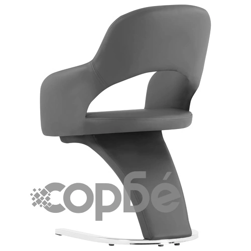 Трапезни столове, 6 бр, сиви, изкуствена кожа ➤ топ цена ➤ sorbe.bg
