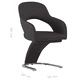 3056607  Dining Chairs 6 pcs Brown Faux Leather (3x287785)