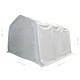 Палатка за съхранение PVC 550 г/м² 4x6 м бяла