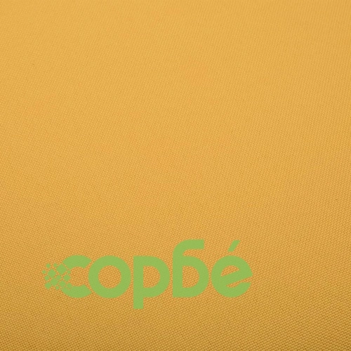 Трапезни столове, 6 бр, горчица, текстил ➤ топ цена ➤ sorbe.bg