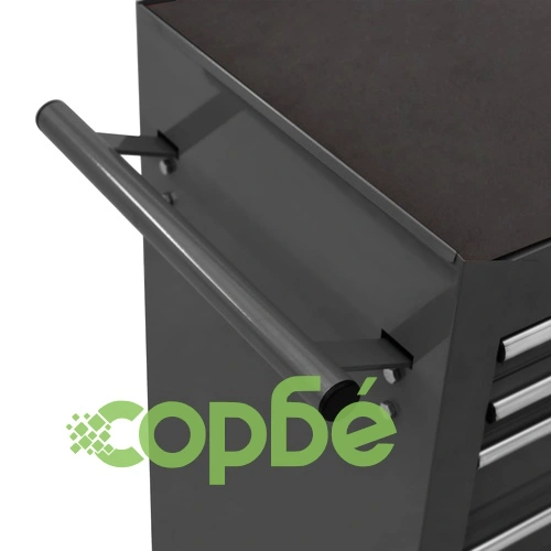 Количка за инструменти с 14 чекмеджета, стомана, черна ➤ топ цена ➤ sorbe.bg