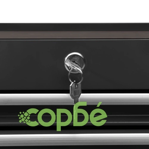 Количка за инструменти с 14 чекмеджета, стомана, черна ➤ топ цена ➤ sorbe.bg