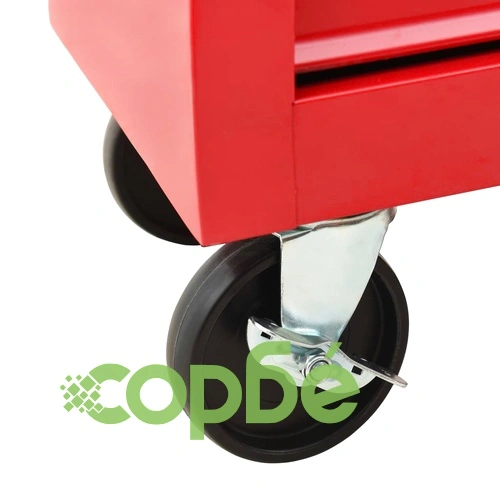 Количка за инструменти с 15 чекмеджета, стомана, червена ➤ топ цена ➤ sorbe.bg