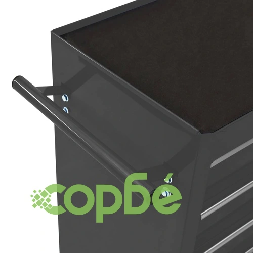 Количка за инструменти с 15 чекмеджета, стомана, черна ➤ топ цена ➤ sorbe.bg