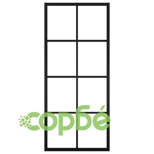 Плъзгаща врата, алуминий и ESG стъкло с хардуер, 76x205 см ➤ топ цена ➤ sorbe.bg