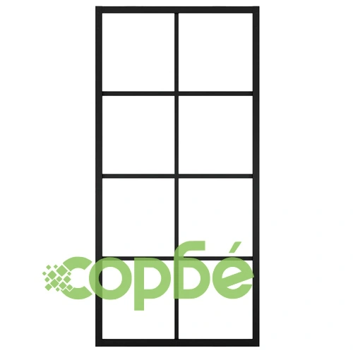 Плъзгаща врата, алуминий и ESG стъкло с хардуер, 90x205 см ➤ топ цена ➤ sorbe.bg