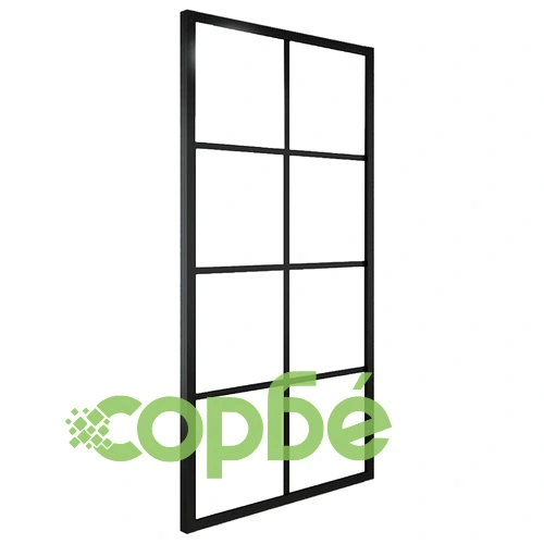 Плъзгаща врата, алуминий и ESG стъкло с хардуер, 90x205 см ➤ топ цена ➤ sorbe.bg