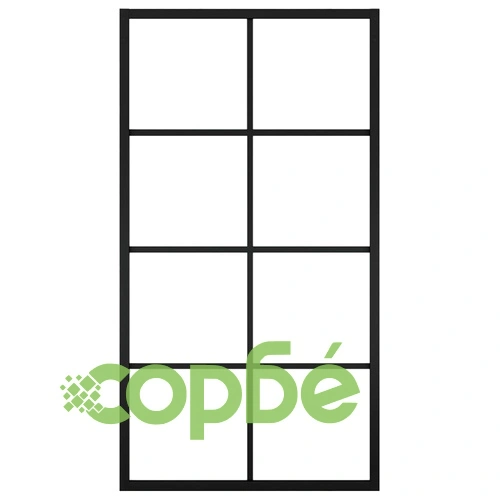 Плъзгаща врата, алуминий и ESG стъкло с хардуер, 102,5x205 см ➤ топ цена ➤ sorbe.bg