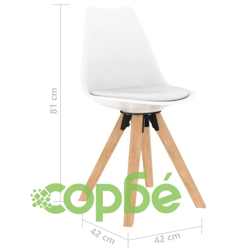 Трапезен комплект от 5 части, бял ➤ топ цена ➤ sorbe.bg