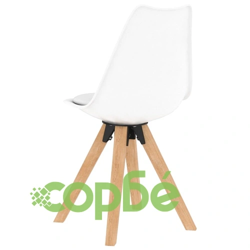 Трапезен комплект от 5 части, бял ➤ топ цена ➤ sorbe.bg