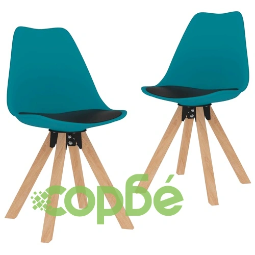 Комплект за хранене от 3 части, 80x80 см, черен и тюркоазен ➤ топ цена ➤ sorbe.bg