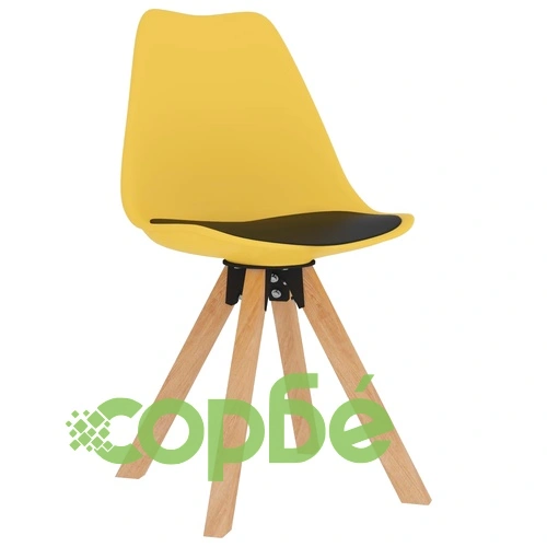 Комплект за хранене от 5 части, 80x80 см, черен и жълт ➤ топ цена ➤ sorbe.bg