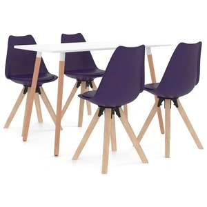 Трапезен комплект от 5 части, лилав