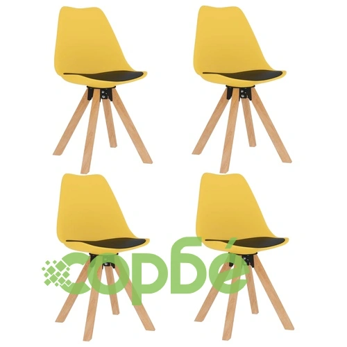 Комплект за хранене от 5 части, 120x60 см, жълт и черен ➤ топ цена ➤ sorbe.bg