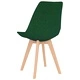 Трапезен комплект от 7 части, тъмнозелен