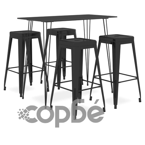 Бар комплект от 5 части, черен ➤ топ цена ➤ sorbe.bg