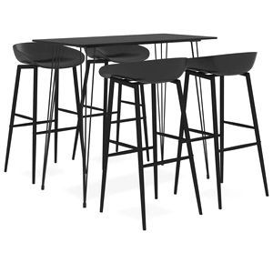 Бар комплект от 5 части, черен