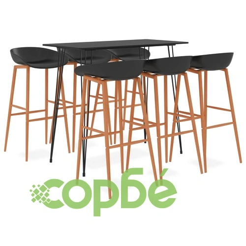 Бар комплект от 7 части, черен ➤ топ цена ➤ sorbe.bg