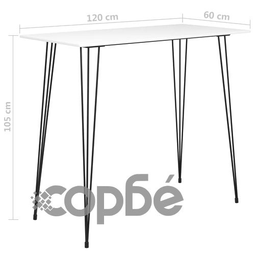 Бар комплект от 7 части, бял ➤ топ цена ➤ sorbe.bg