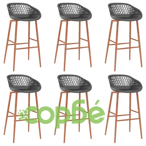 Бар комплект от 7 части, бяло и сиво ➤ топ цена ➤ sorbe.bg