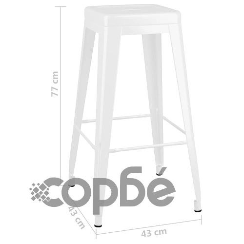 Бар комплект от 5 части, бял ➤ топ цена ➤ sorbe.bg