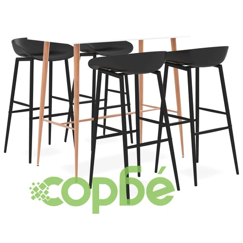 Бар комплект от 5 части, бяло и черно ➤ топ цена ➤ sorbe.bg