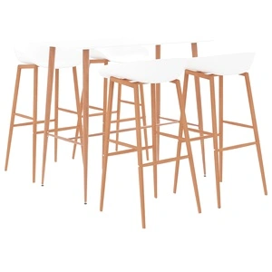 Бар комплект от 5 части, бял